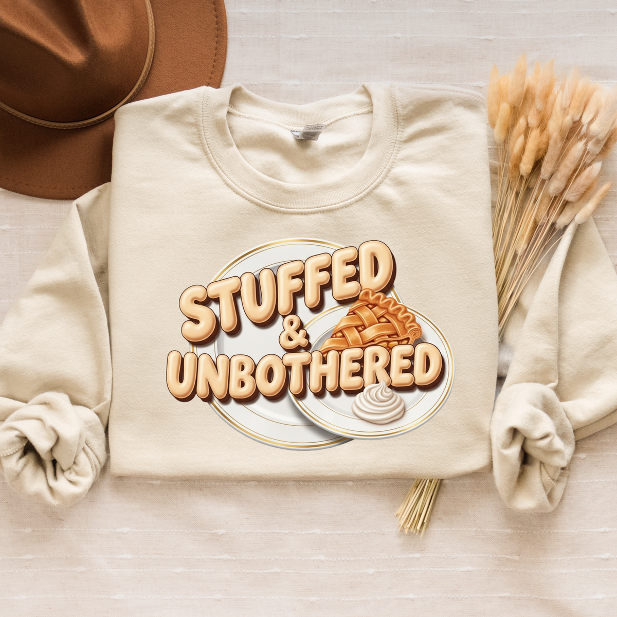 Stuffed & Unbothered Thanksgiving Tee/ Sweatshirt