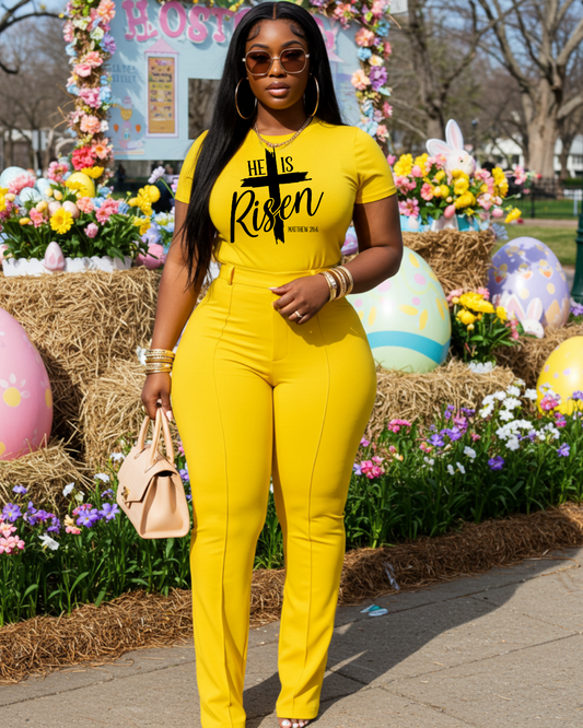 He Is Risen Tee